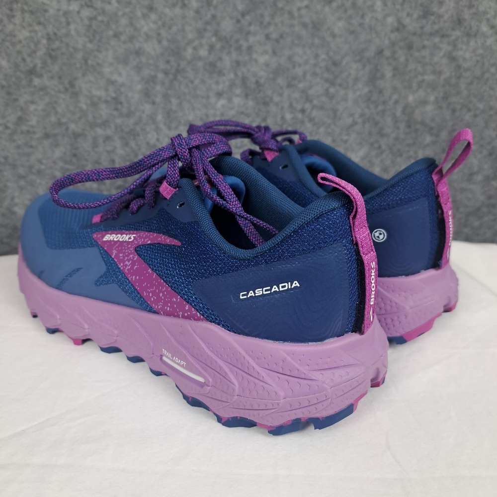 Brooks Cascadia 17 Athletic Running Shoe Womens Size 10 1203921B449 Blue - Picture 7 of 12